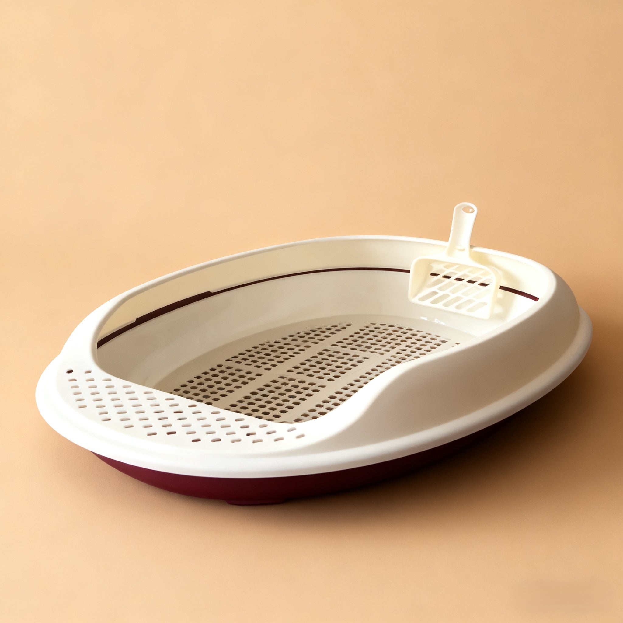 Medium-sized three-tier cat litter box
