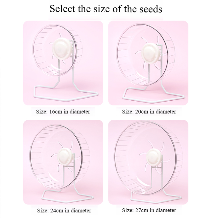 Fully Transparent Running Wheel with Iron Frame