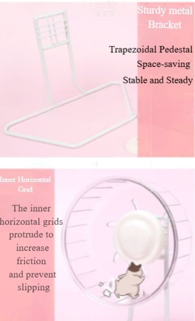 Fully Transparent Running Wheel with Iron Frame