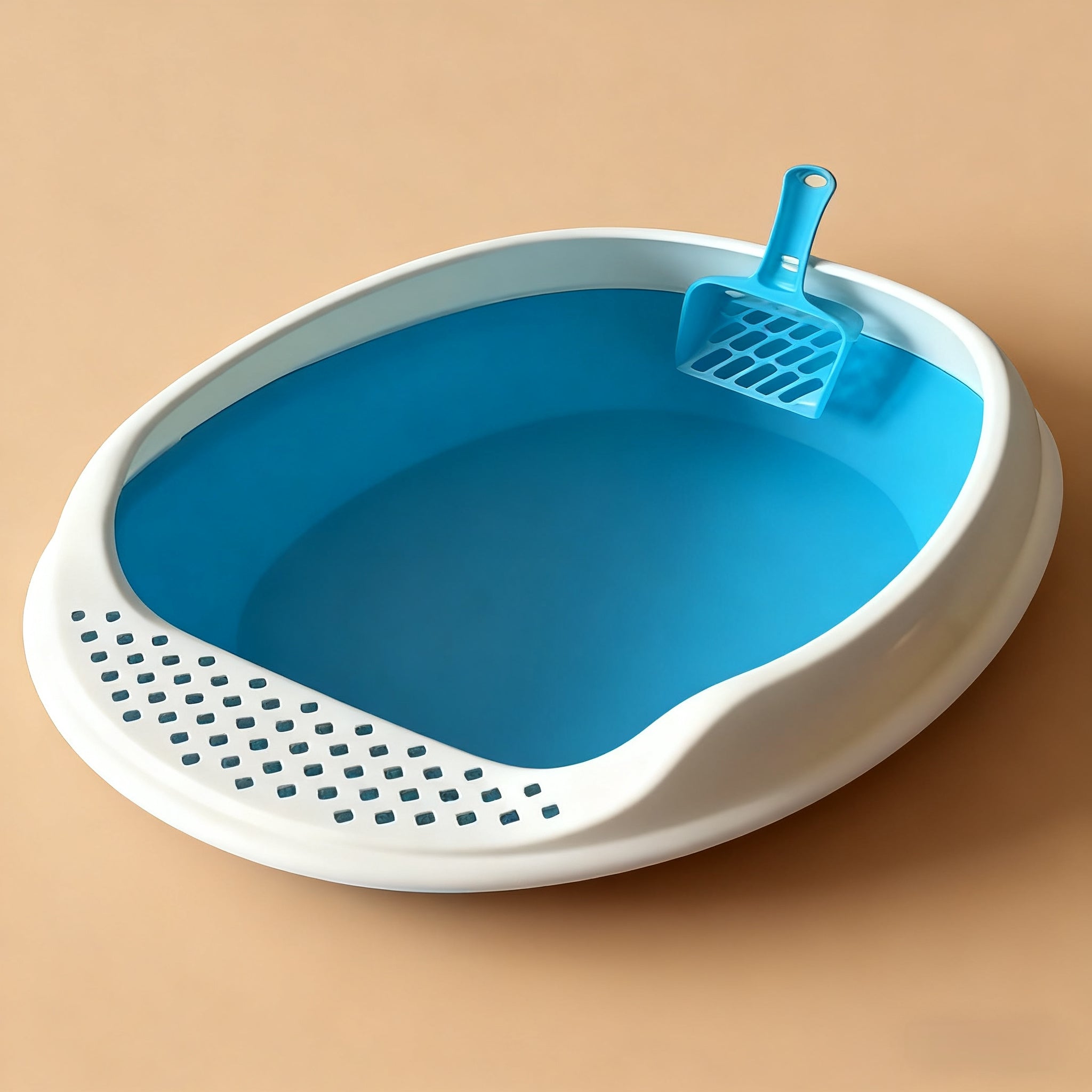 Medium-sized 2-tier cat litter box