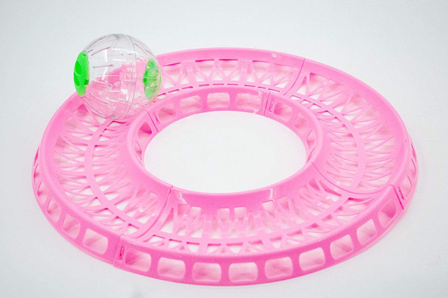 Hamster running ball track set of 4 pieces