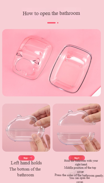 Fluffy Marshmallow Bath Den for Hamsters